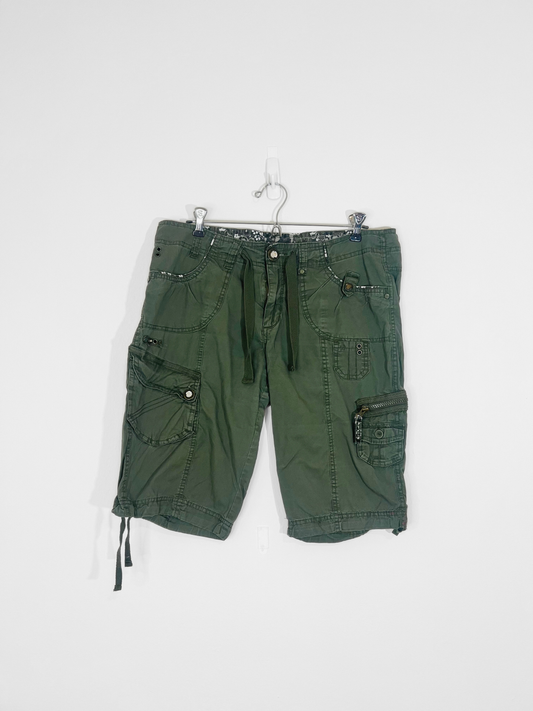 Green Cargo Shorts (size 10)