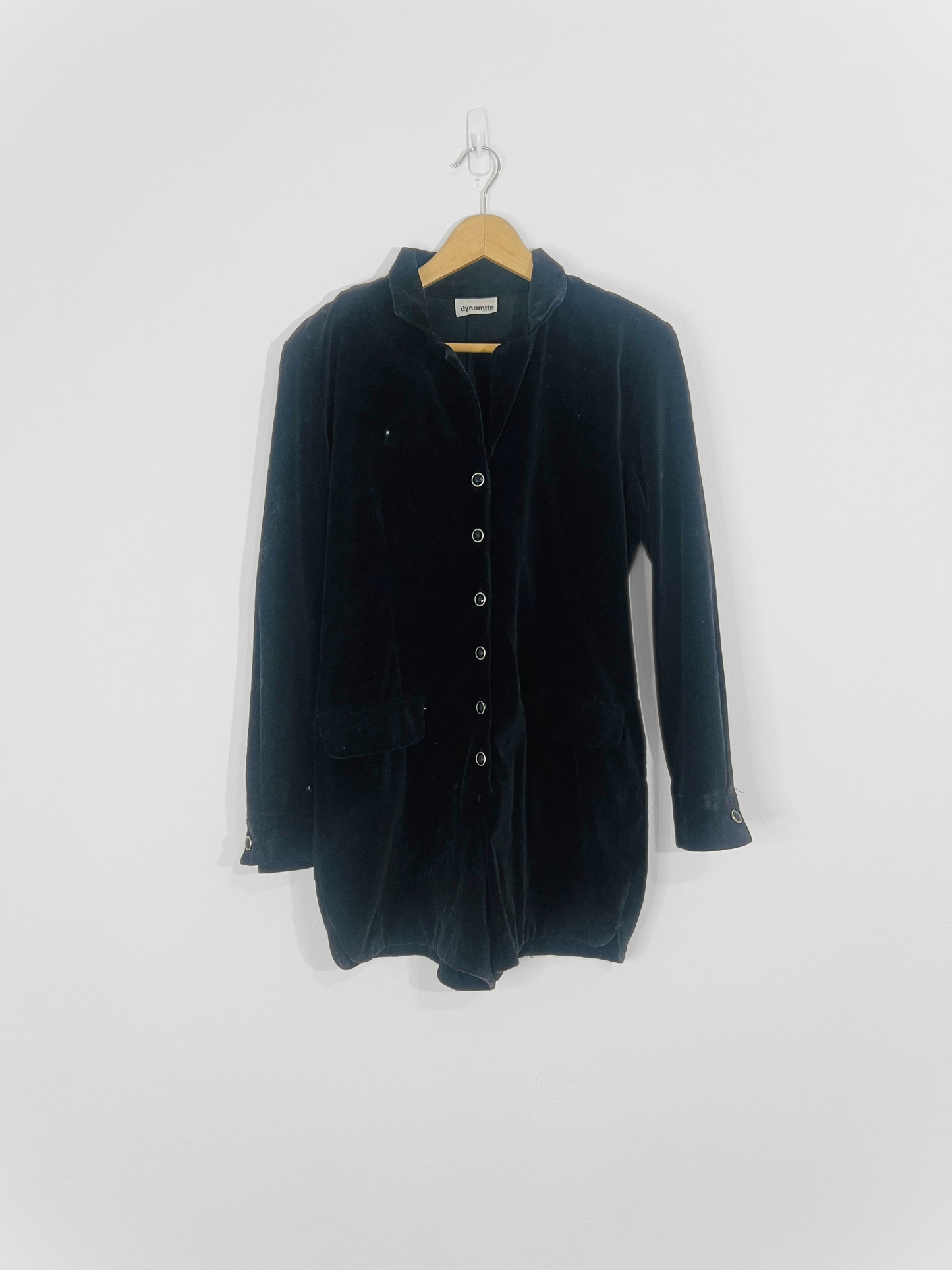 80s Velvet Romper (Medium)