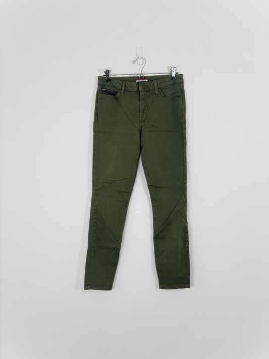 Olive Green Jeans (Size 4)
