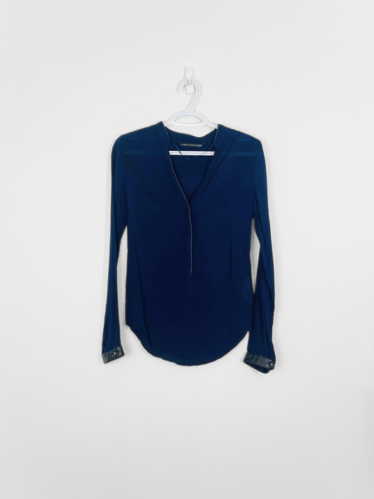 Navy Blouse (XS)