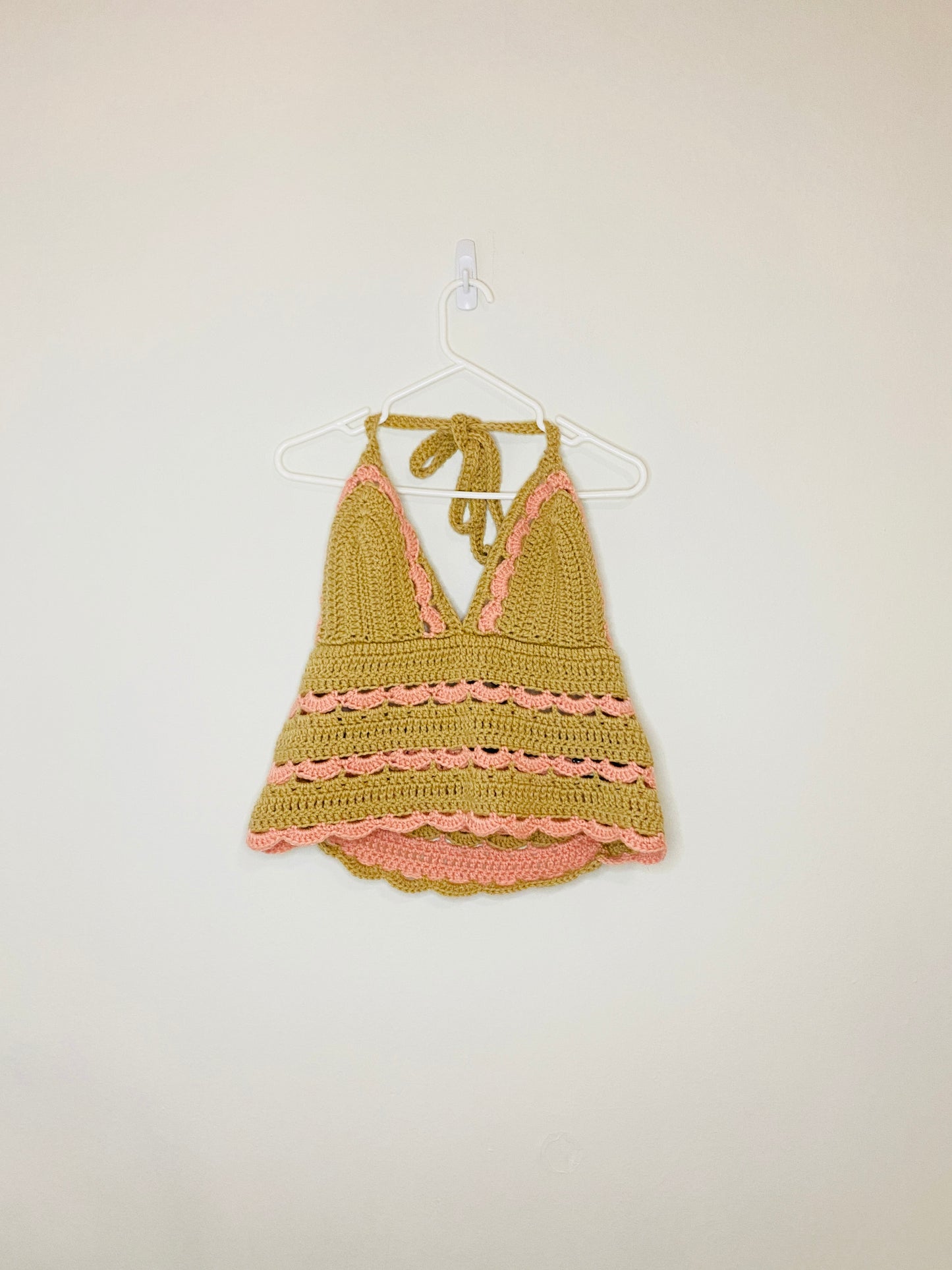 Two Tone Crochet Top (XL)