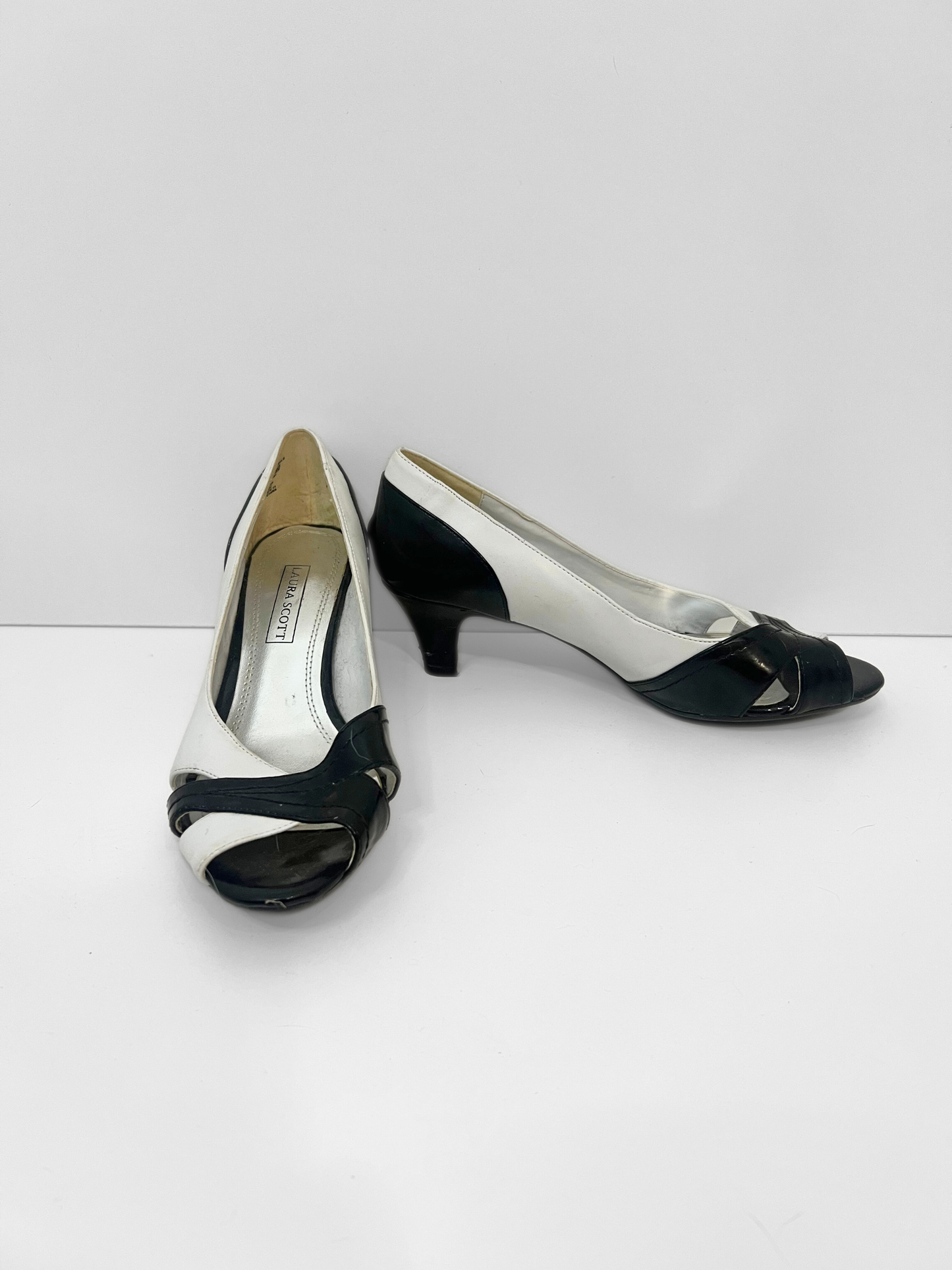 Black and White Heels (Size 6.5)