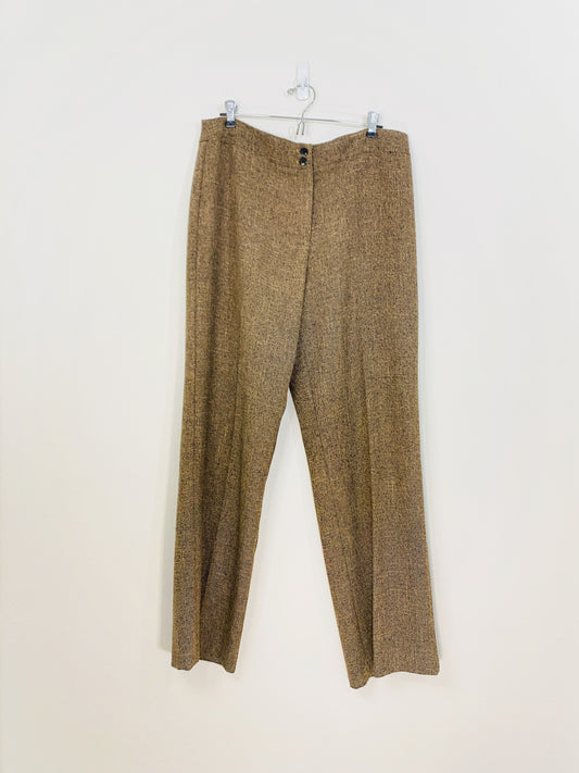 Pantalon en tweed marron (XL)