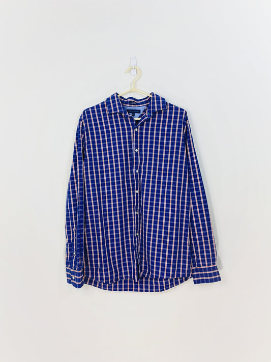 Plaid Button Down Shirt (Large)(16.5)
