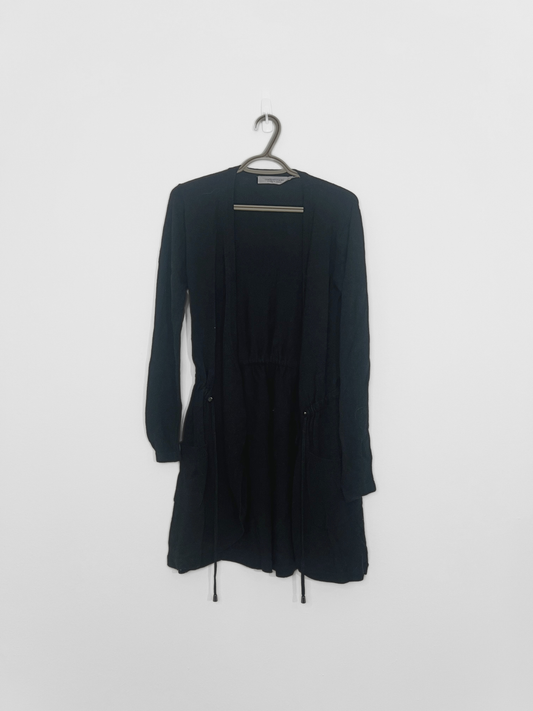 Black Cinched Cardigan (XS)