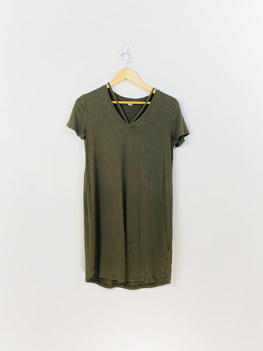 Green T-Shirt Dress (Small)