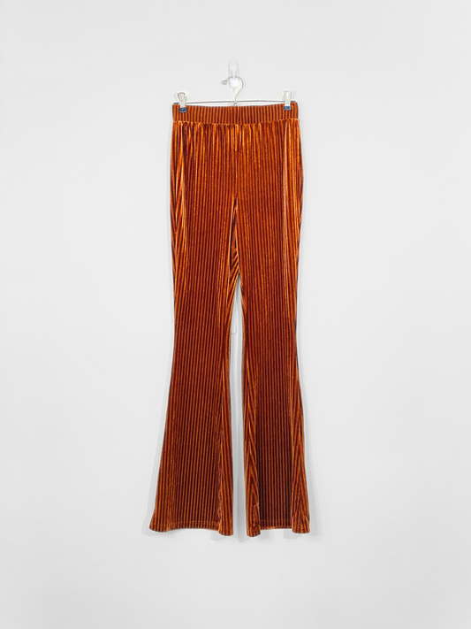 Orange Velvet Pants (Medium)