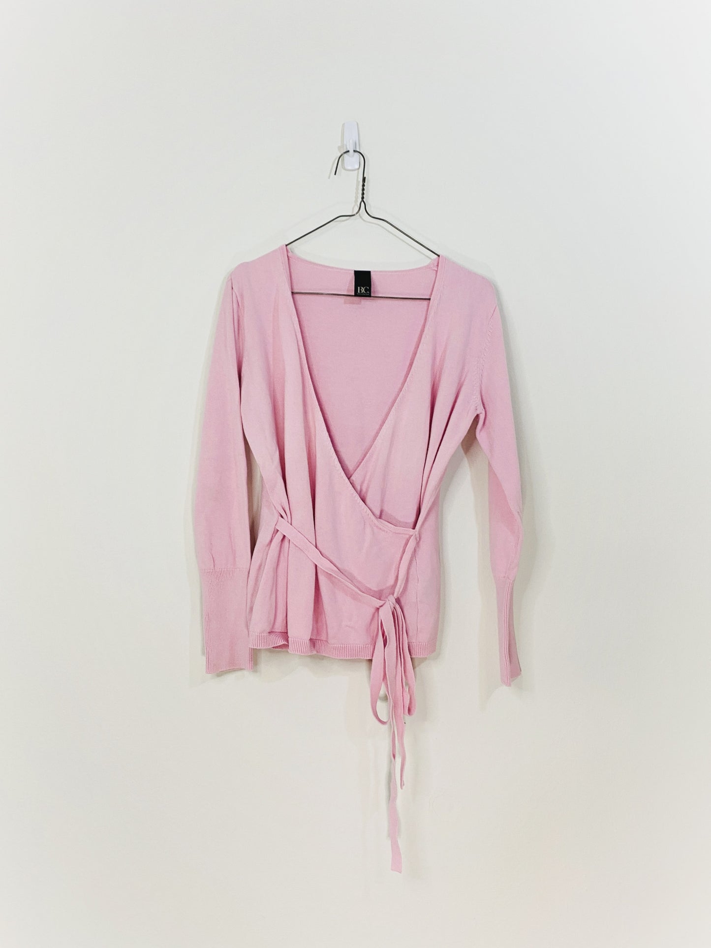 Pink Wrap Sweater (Medium)