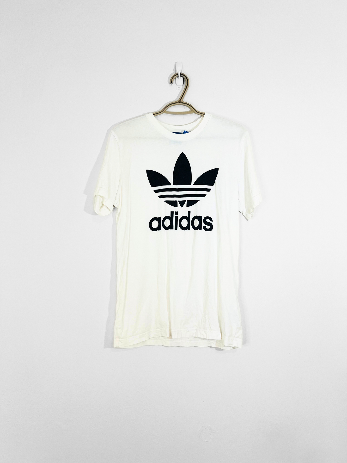 White Adidas Tee (Medium)