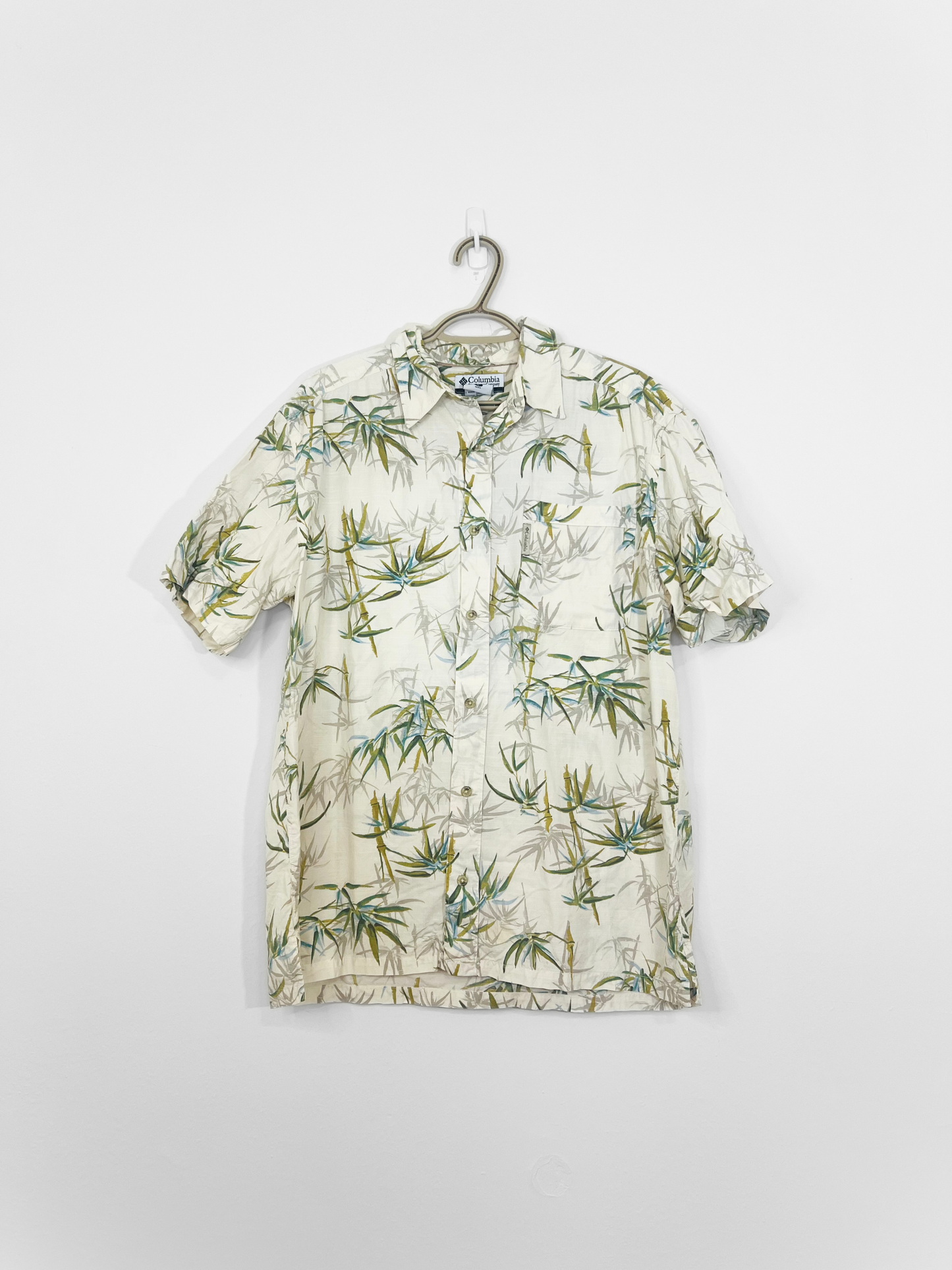 Bamboo Print Button Down Shirt (Large)