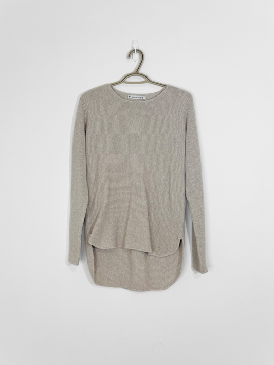Beige Pullover Sweater (Small)