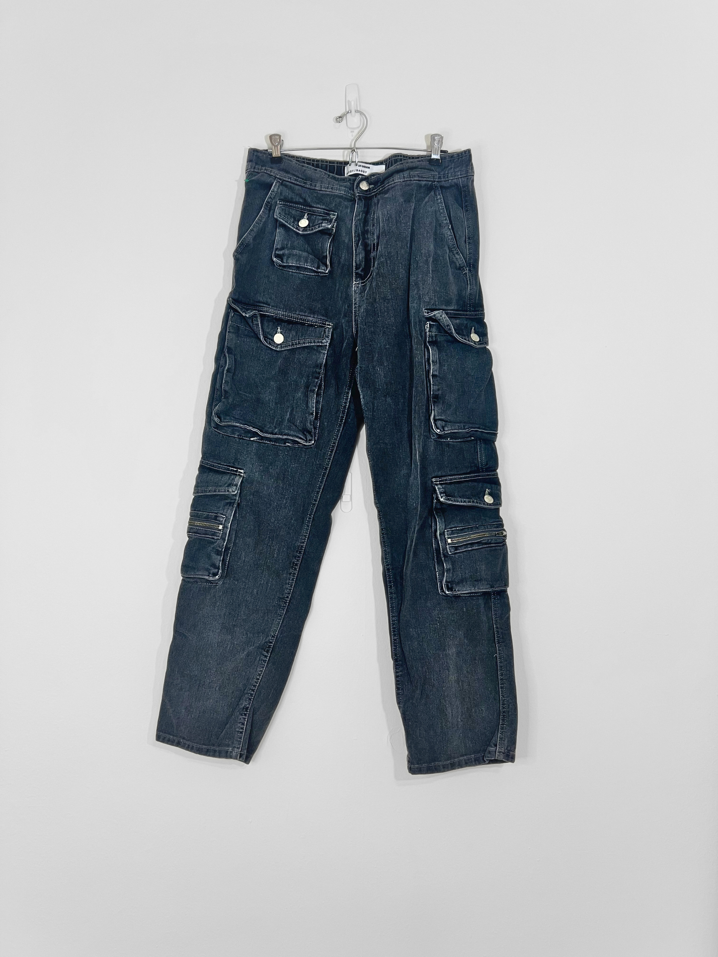 Black Cargo Pants (Size 32)