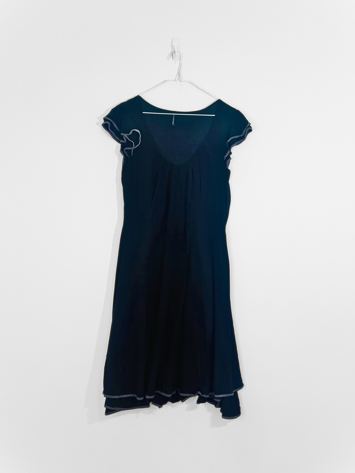 Black Dress With Grey Trim (Medium)