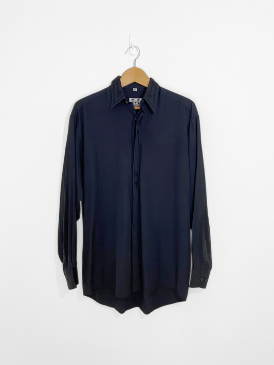 Black Button-Down Shirt (Small)