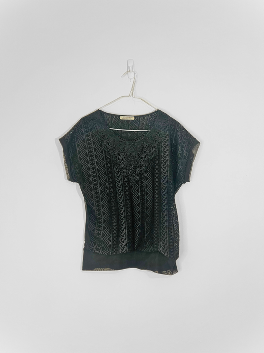 Black Lace Top (Small)