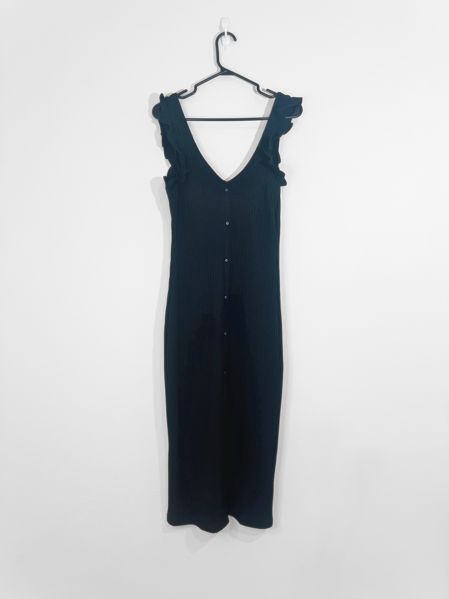 Black Ribbed Dress (Large)