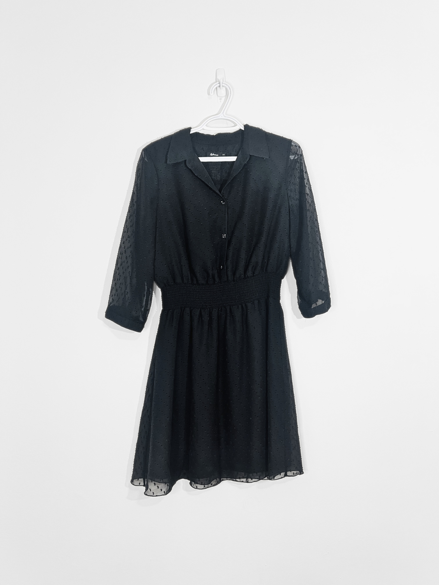 Black Shirt Dress (Medium)
