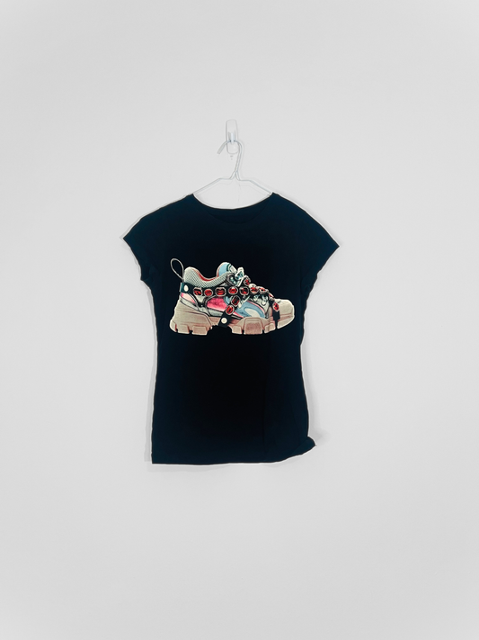 Black Graphic Tee (XS)