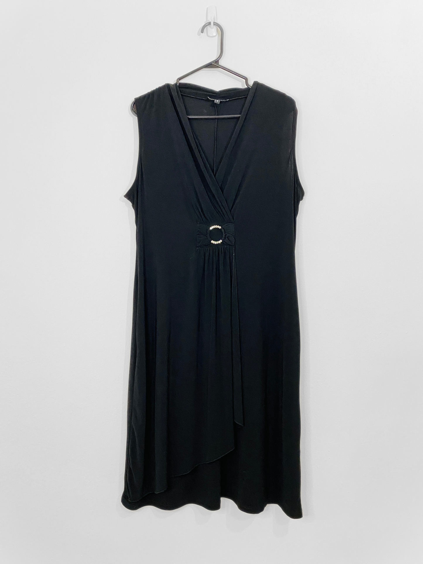 Black Ruched Dress (Size 16)