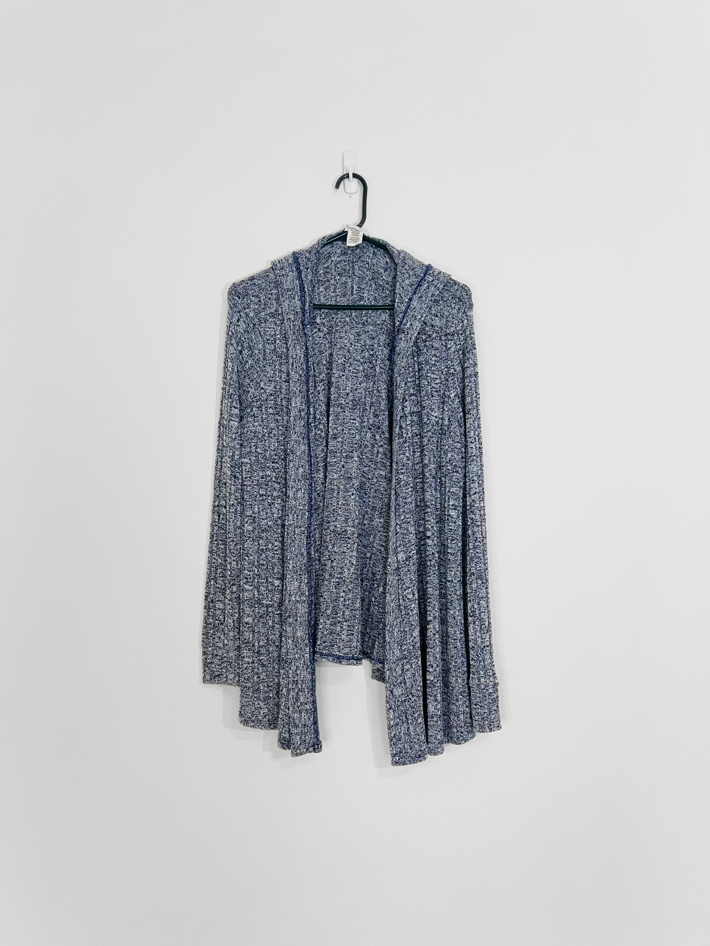 Knit Hooded Cardigan (Large)(2 colors)