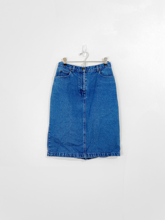 Denim Midi Skirt (Size 6)