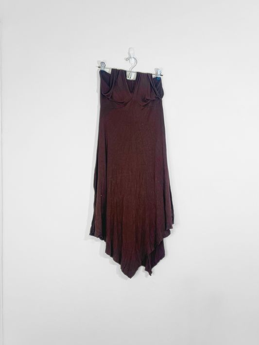 Brown Swimsuit Coverup Dress (Medium)
