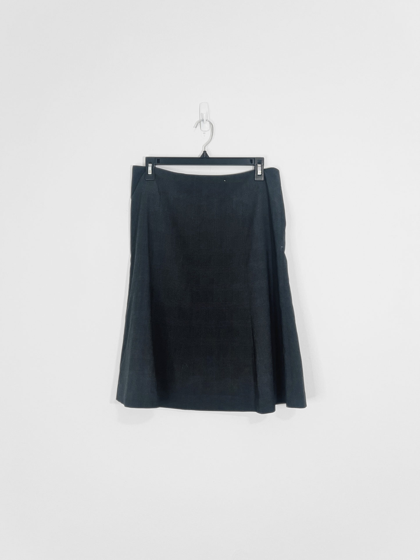 Charcoal Midi A-line Skirt (Large)