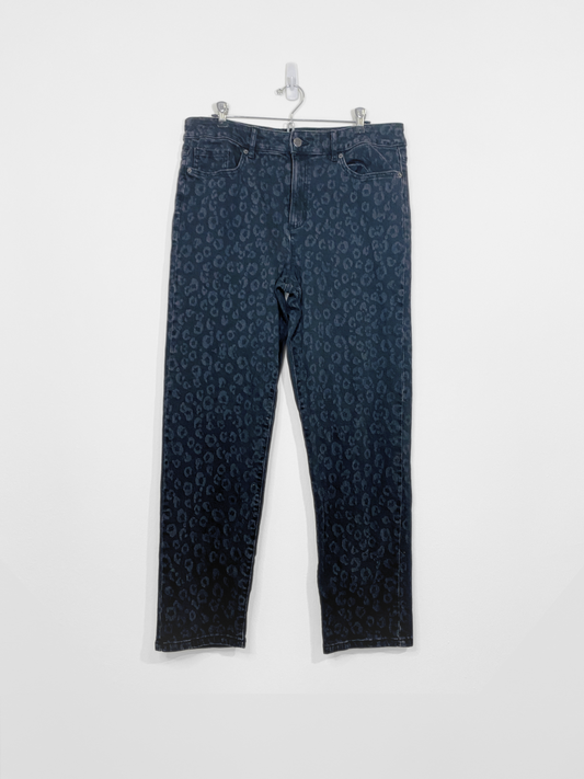 Cheetah Print Jeans (Size 32)