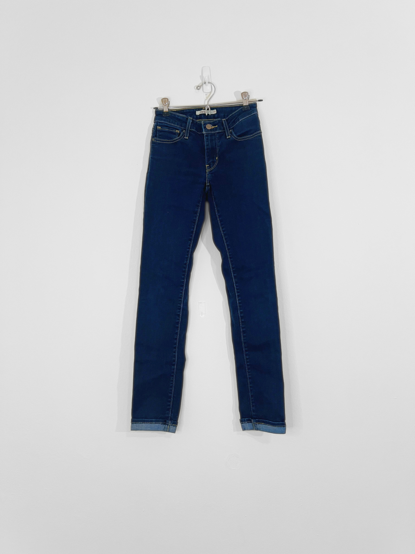 Dark Blue Skinny Jeans (Size 24)