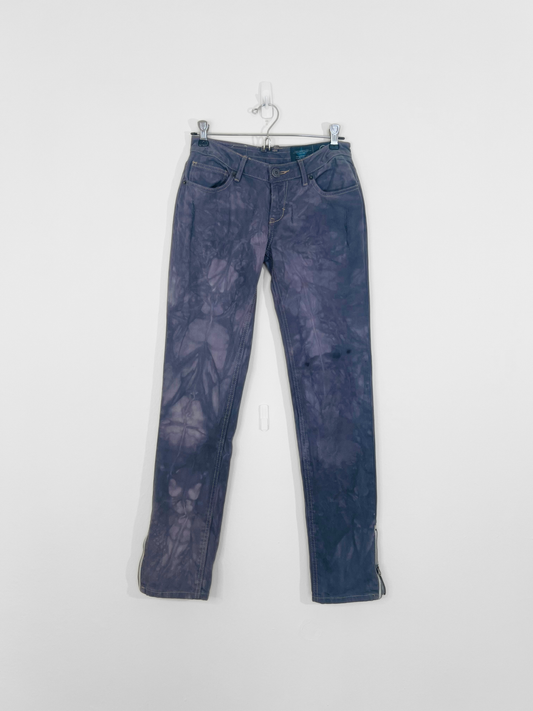 Purple Dyed Jeans (Size 25)