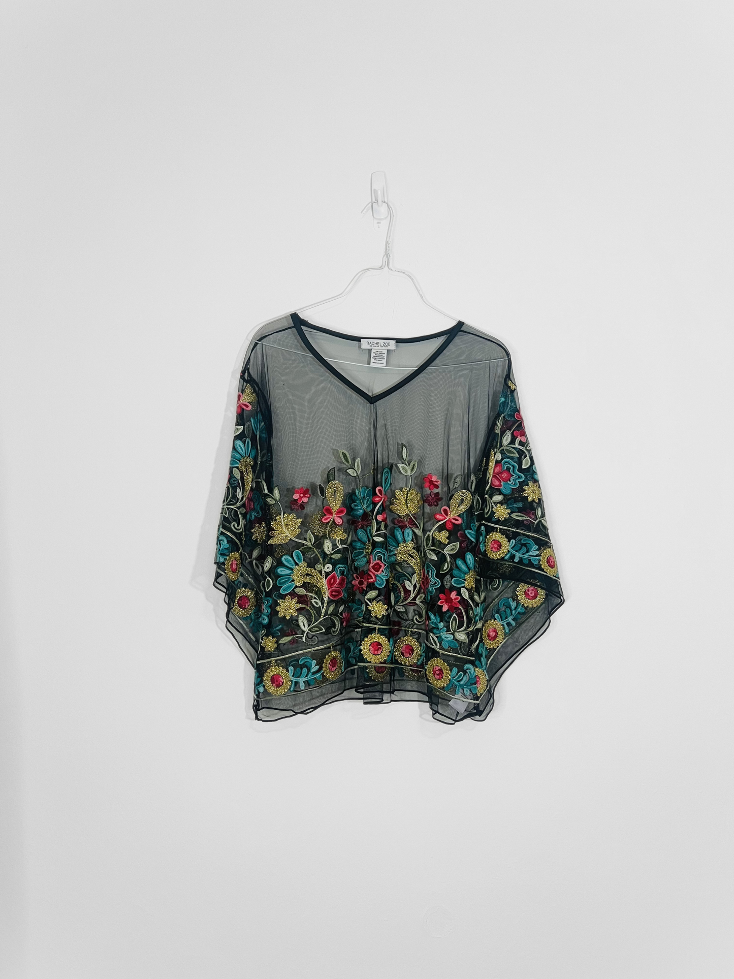 Embroidered Floral Blouse (Large)