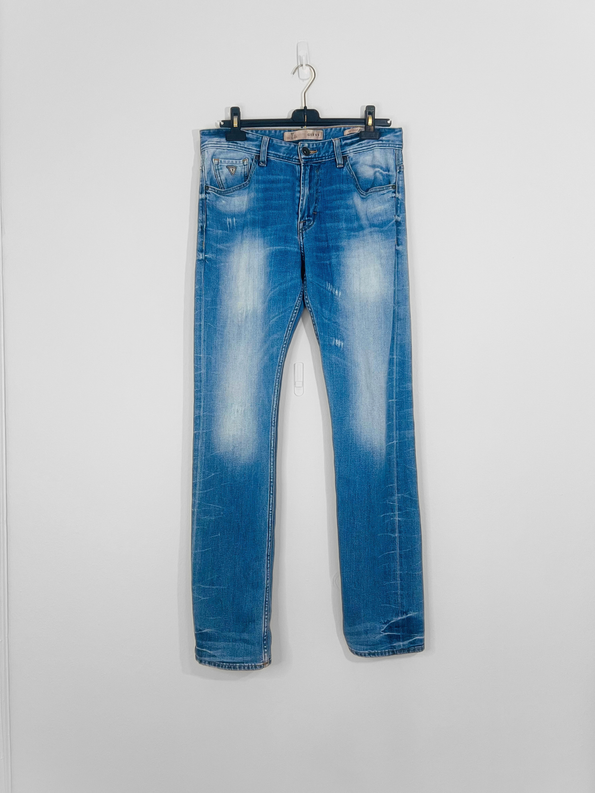 Blue Straight Leg Jeans (Size 32x34)