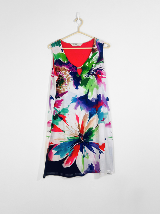 Colorful Sleeveless Dress (Large)
