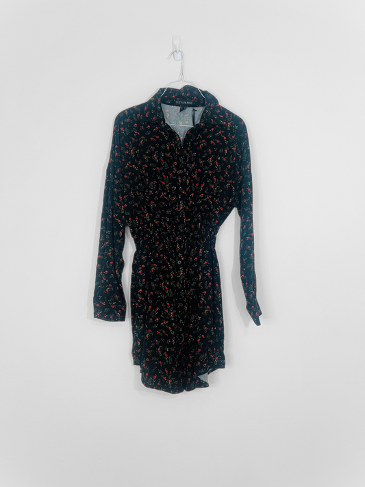 Floral Shirt Dress (XS)
