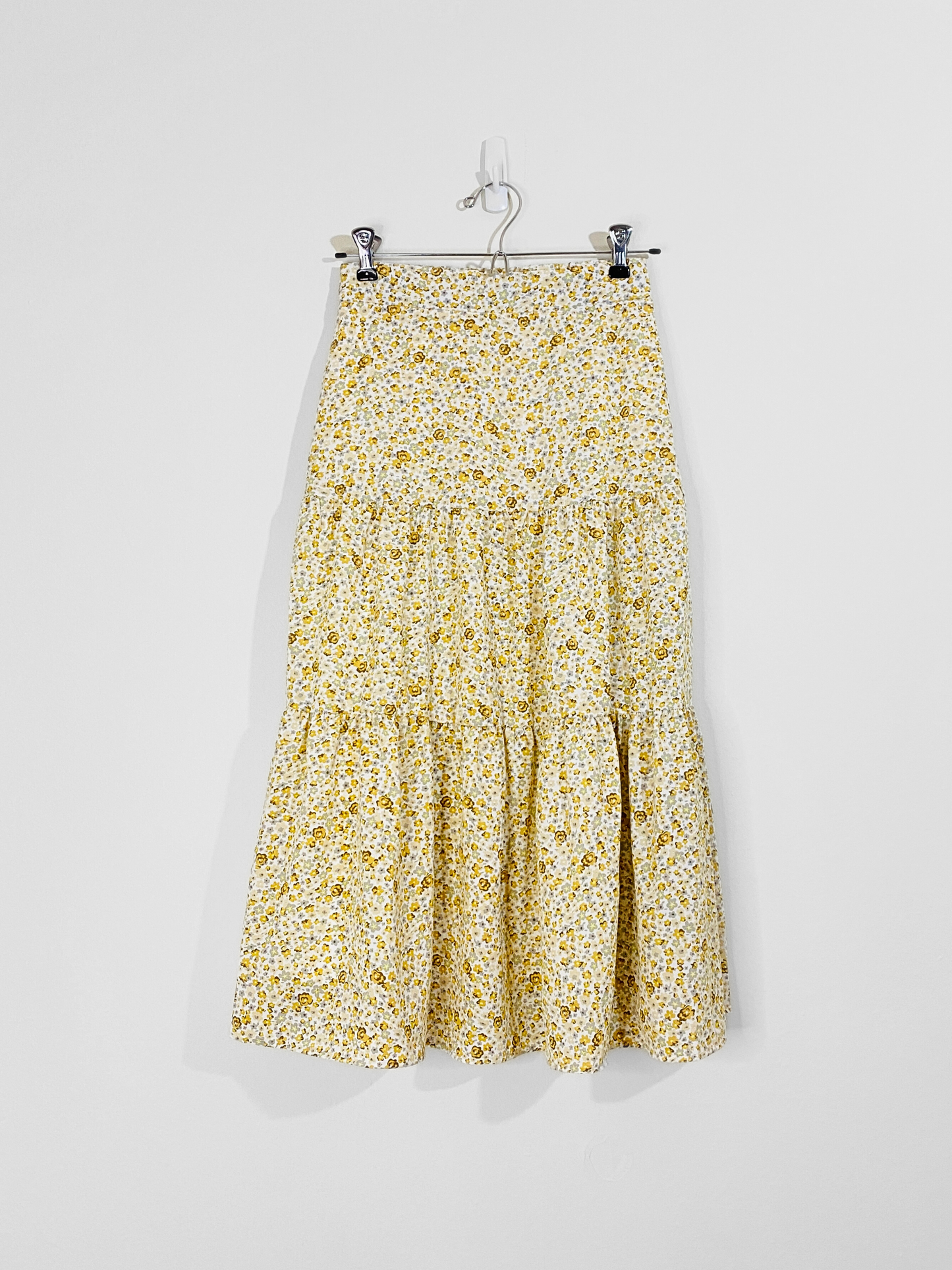 Yellow Floral Skirt (Small)