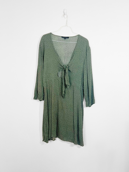 Green Polka Dot Dress (XL)