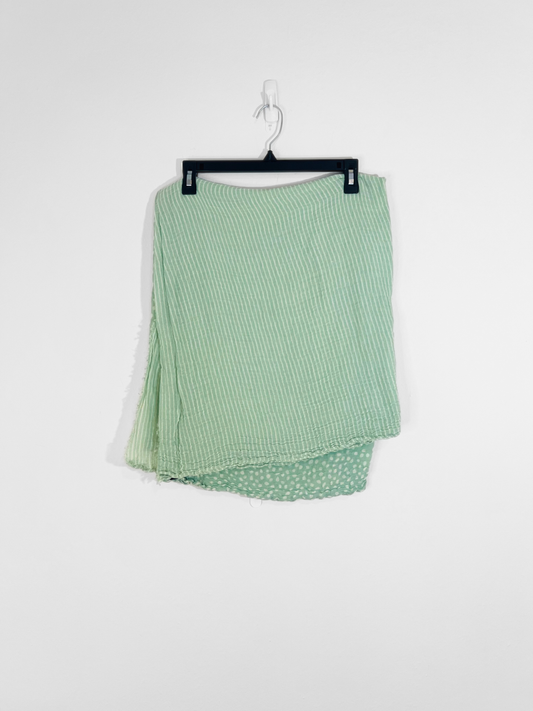 Green Patterned Scarf