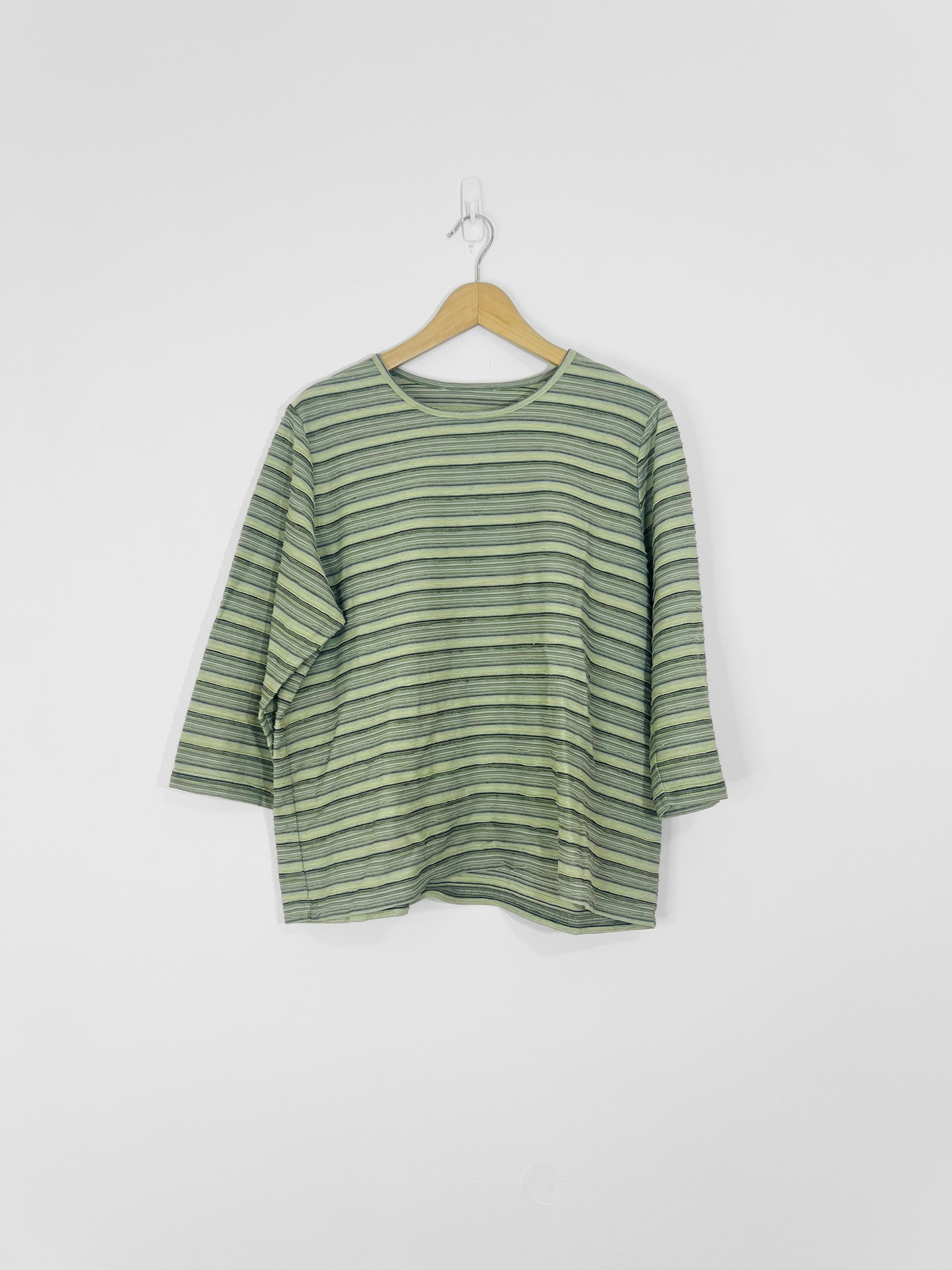 Green Striped Top (X)