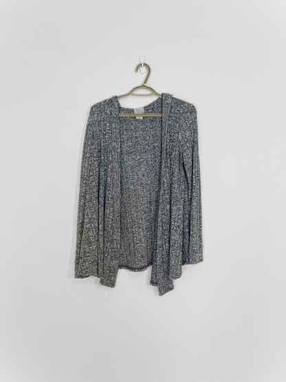 Knit Hooded Cardigan (Large)(2 colors)