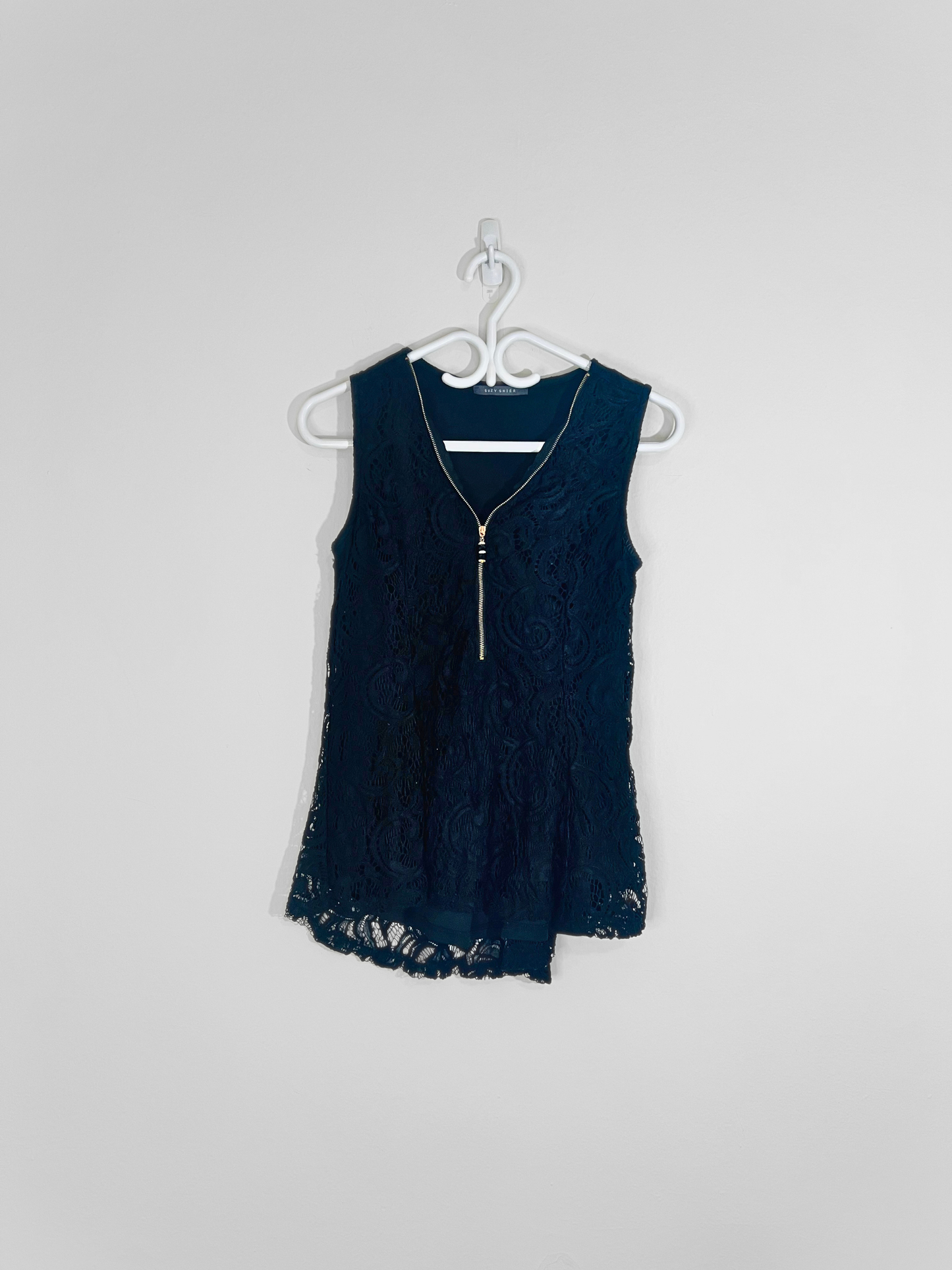 Black Lace Blouse (Medium)