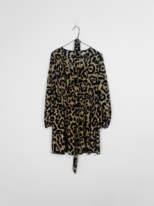 Leopard Print Dress (Small)