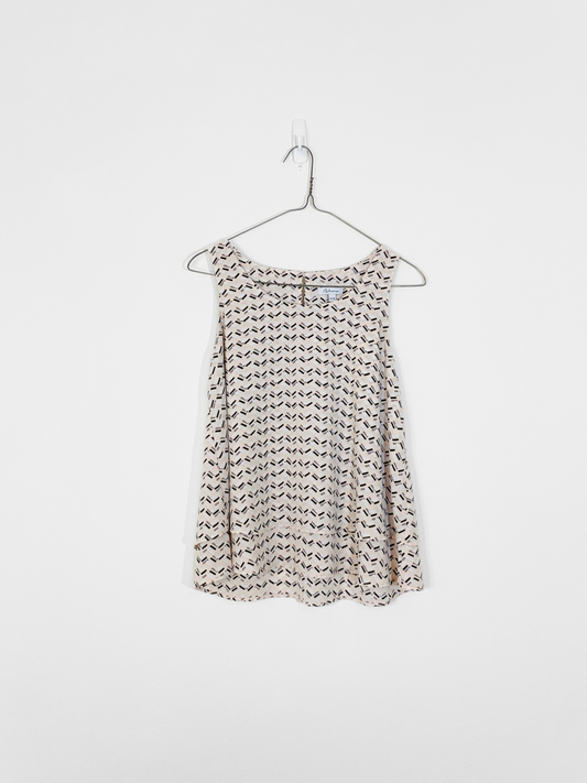 Pink Sleeveless Blouse (XS)