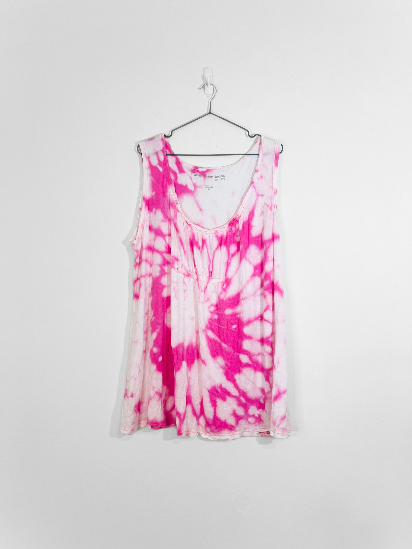 Bleach Dyed Tank Top (2X)