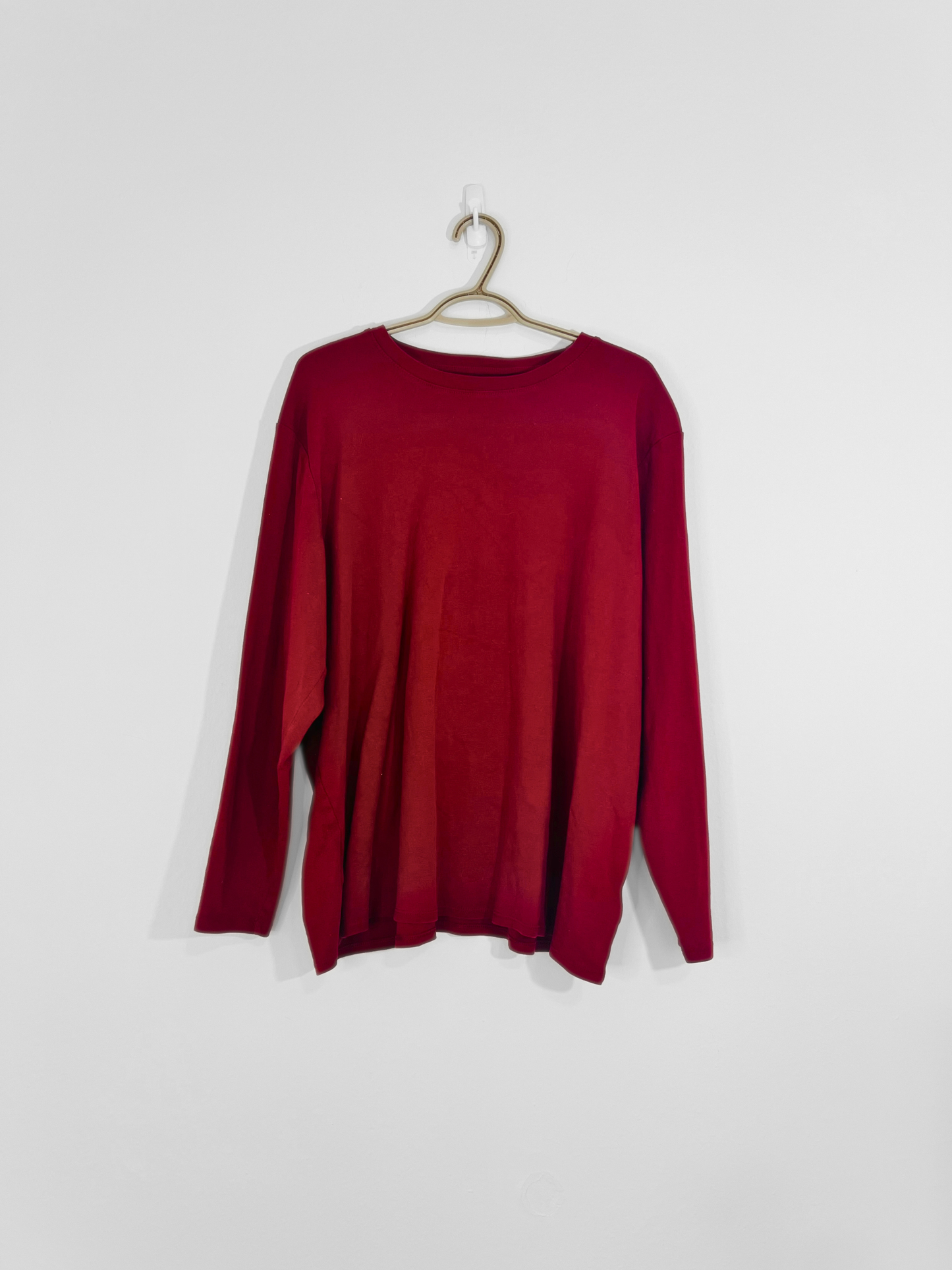 Red Long-sleeve Top (3X)
