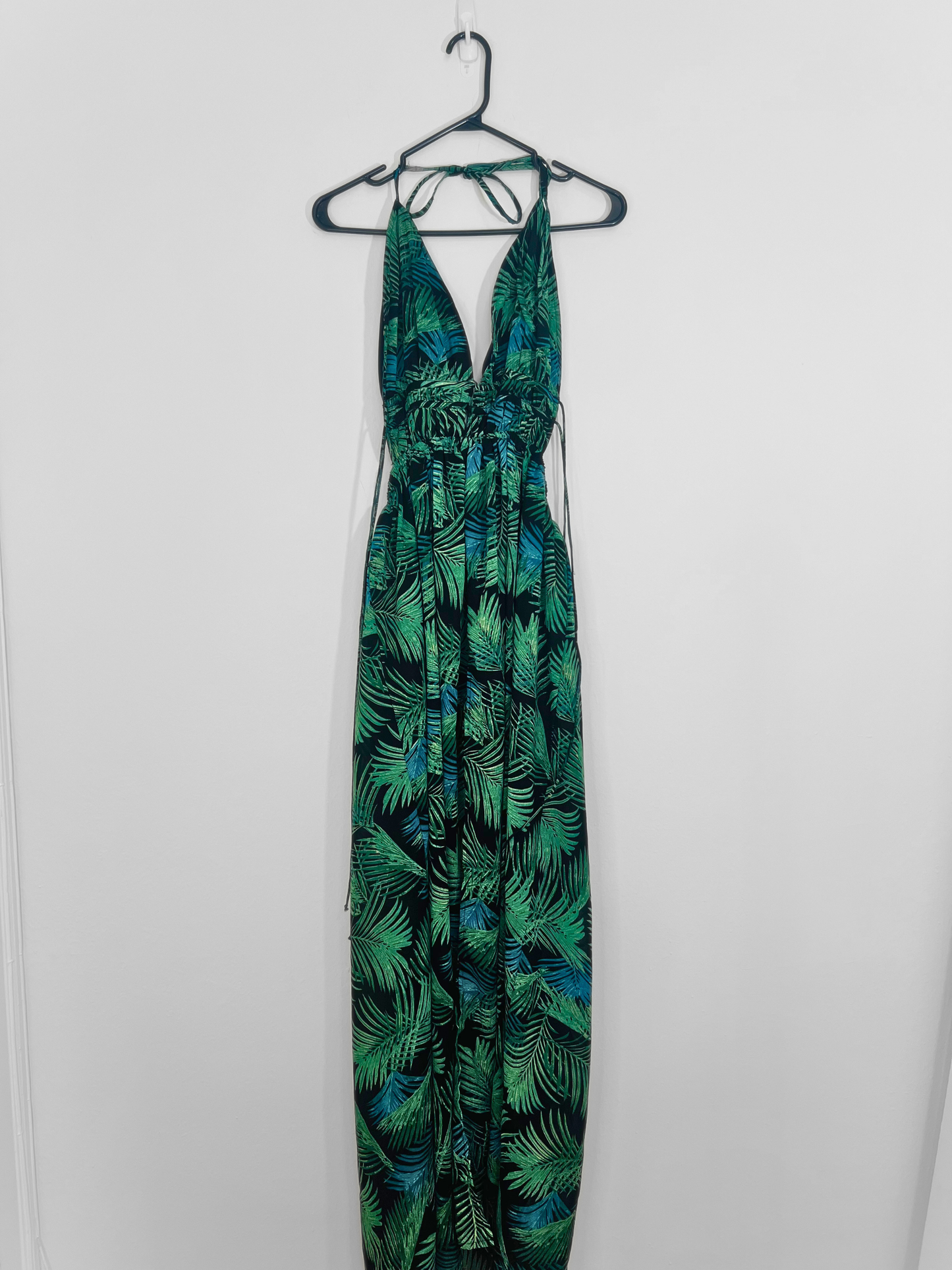 Tropical Print Maxi Dress (Size 10)