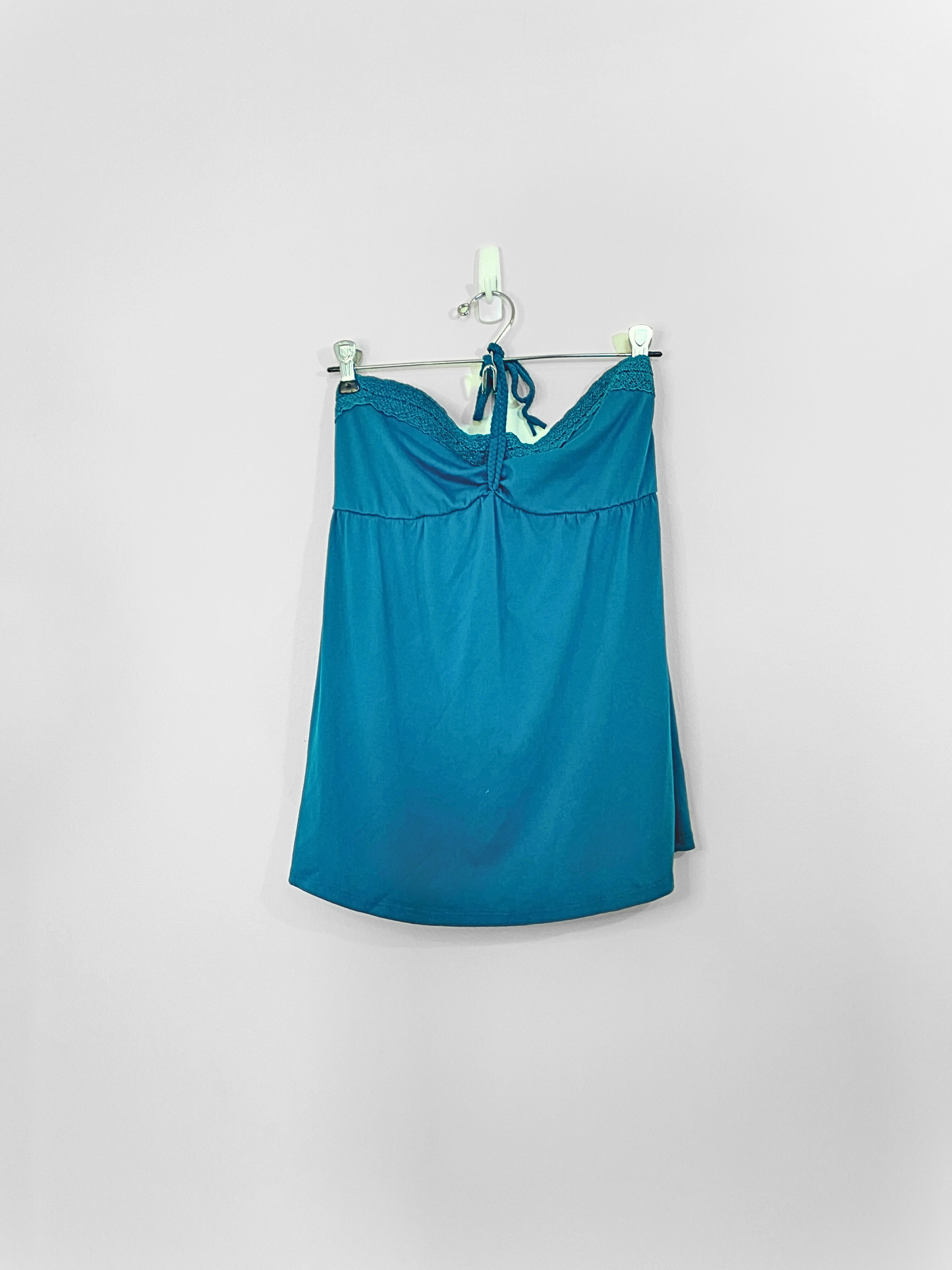 Turquoise Halter Top (Medium)