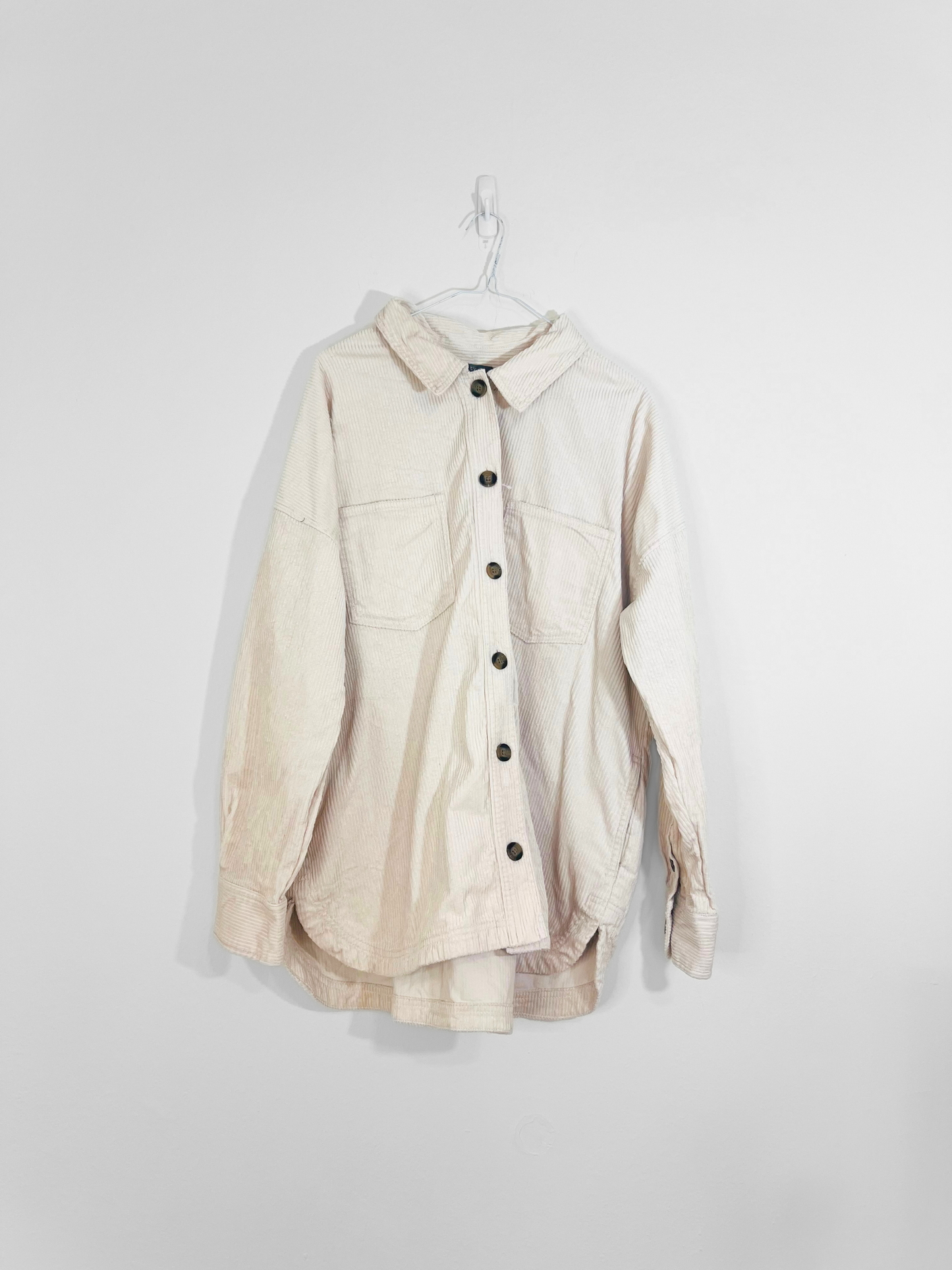 White Corduroy Shacket (XXL)