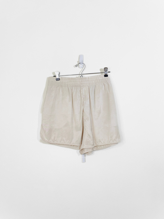 Off-White Flowy Shorts (Medium)