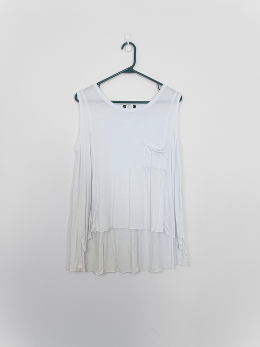 White High Low Tank (Large)