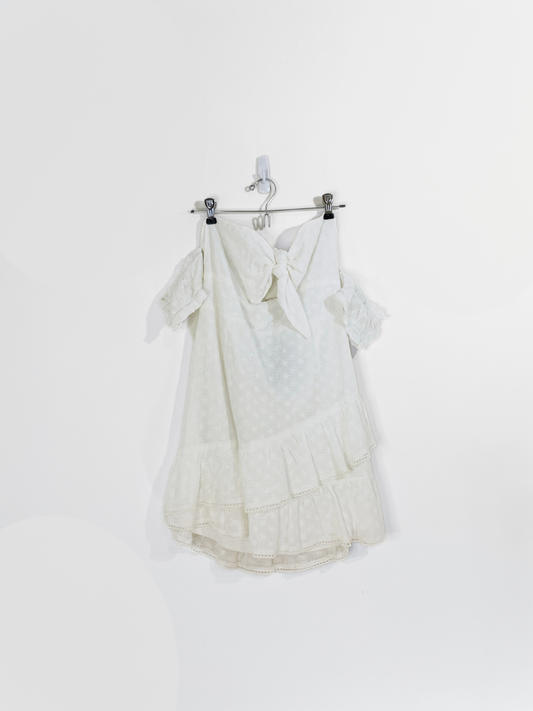 White Flirty Summer Dress (XL)